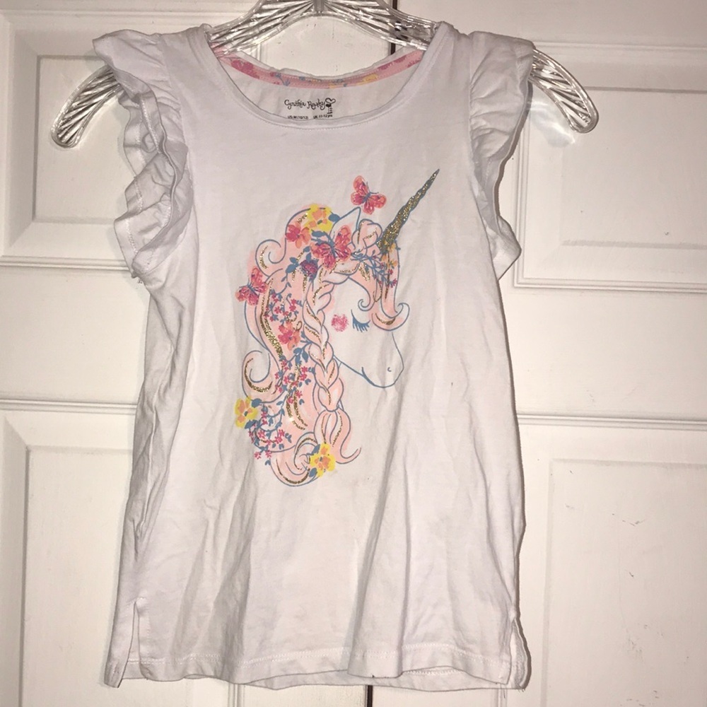 Girl’s Sparkly Unicorn Top